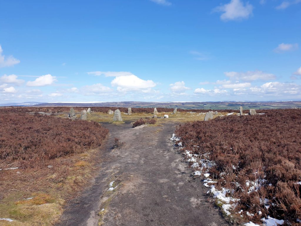 The famous Ilkley Moor Twelve Apostles stone circle. This is a great place to walk to!