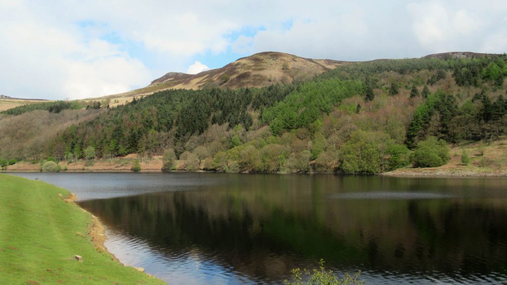 Overlooking Ladybower Reservoir from the walking route