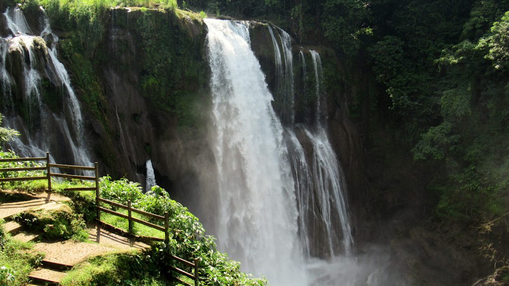The beautiful Pulhapanzak waterfalls in central Honduras