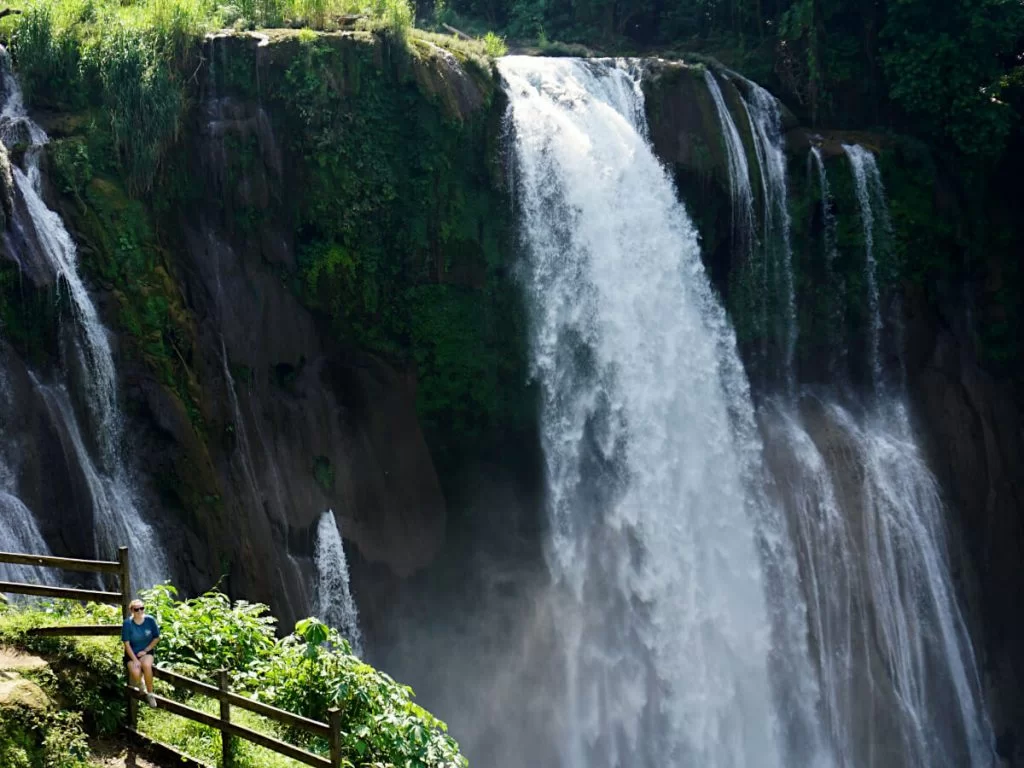 Fast flowing water at Pulhapanzak Honduras