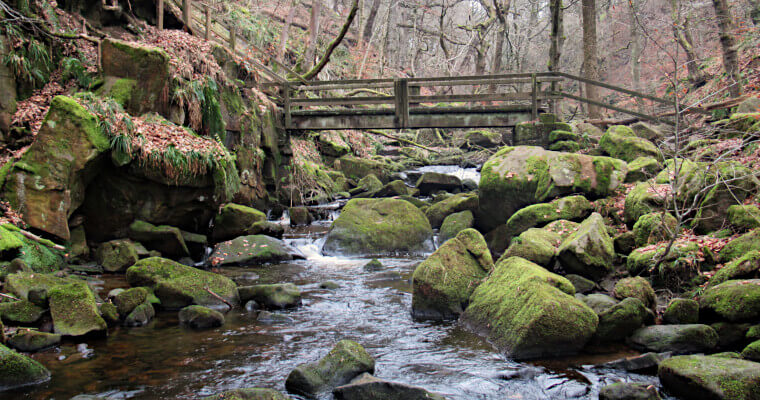 Bridge over the brook in the eastern Peak District