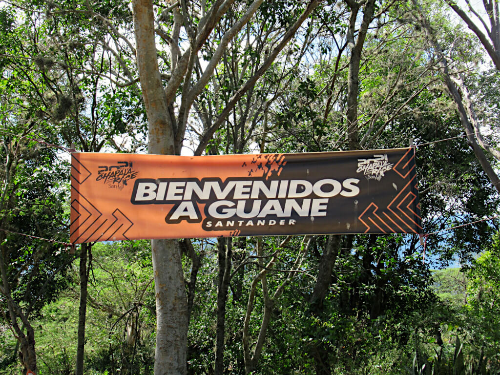 Welcome to Guane the sign reads in Spanish