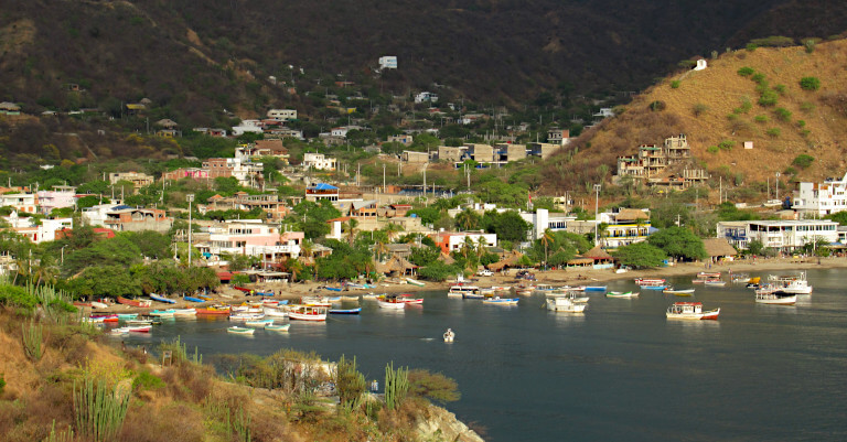 Playa Taganga is just 5 km from Santa Marta. Here you can get boats to Tayrona National Park