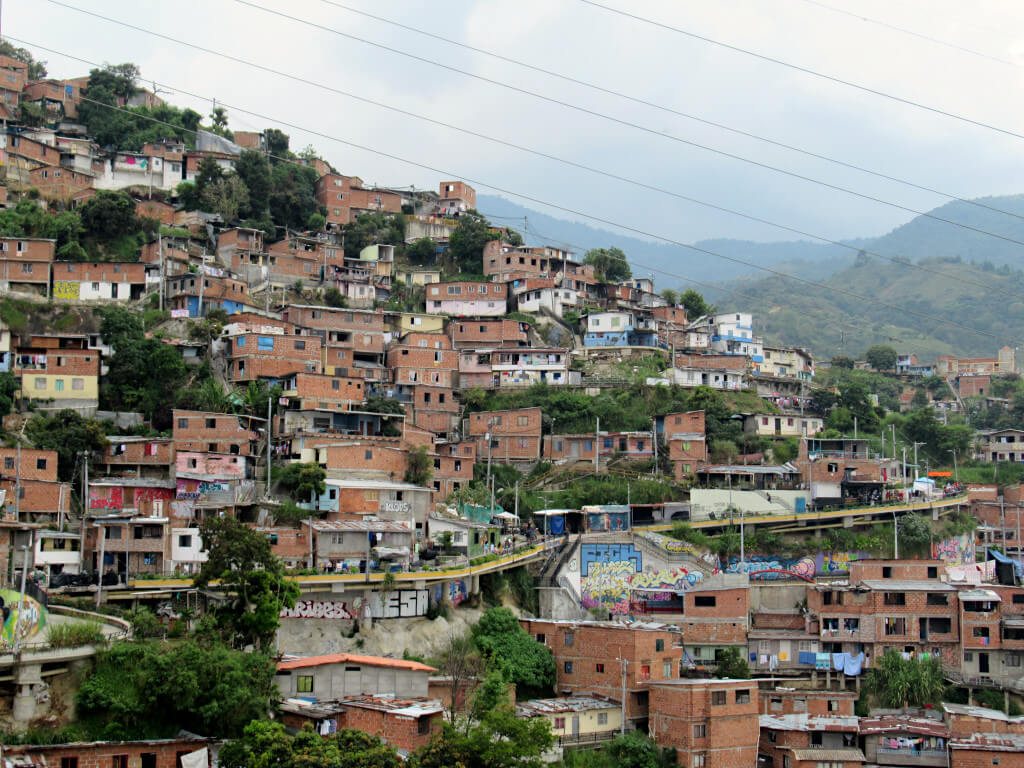 Comuna 13 Medellin is formed of many neighbourhoods across several hills