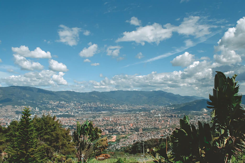 Overlooking Medellin from Pan de Azucar, one of the best hikes in Medellin