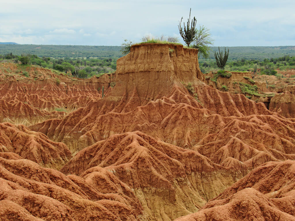 The red dunes of the Tatacoa Desert, near to Neiva