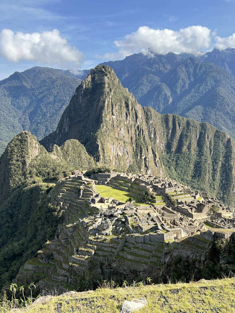 The old citadel ruins lie well-preserved in the jungle-covered mountains where the Andes starts to meet the Amazon