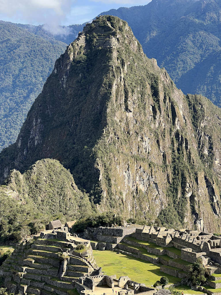 Huayna Picchu Mountain, the famous backdrop to Machu Picchu