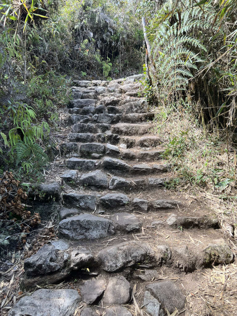 The never-ending steps to the top of the mountain, made of Inca stone