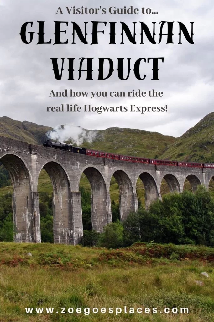A visitor's guide to Glenfinnan Viaduct in Scotland. And how you can ride the real life Hogwarts Express!