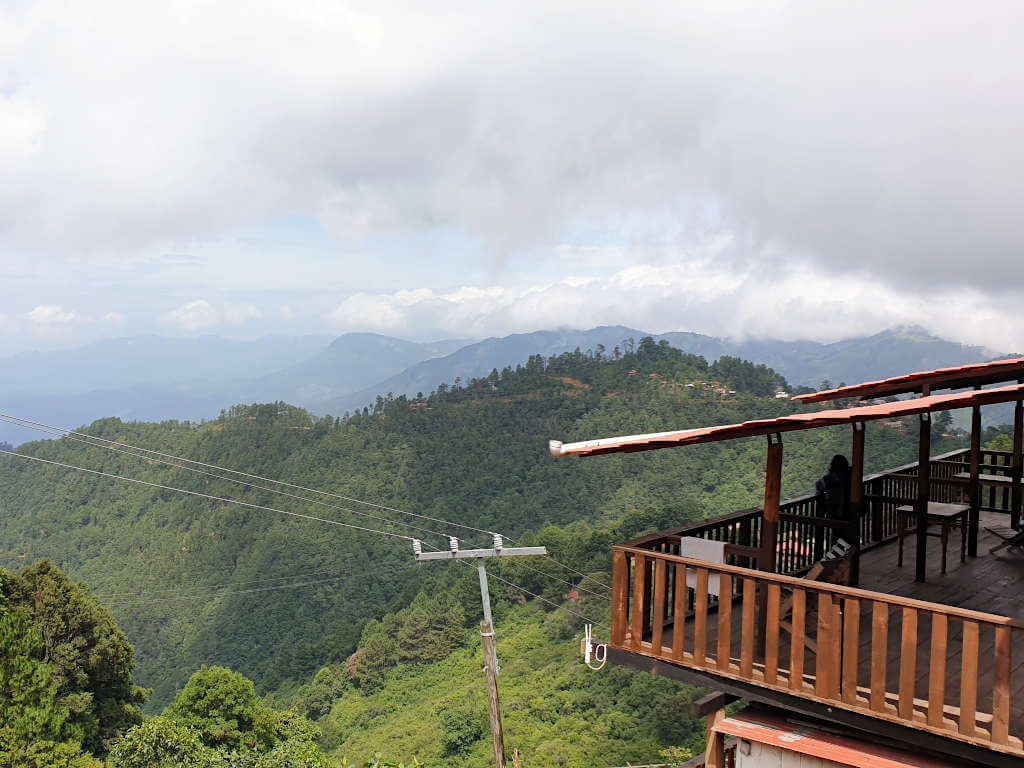 Looking out across the Sierra Nevada mountains from San Jose in Oaxaca