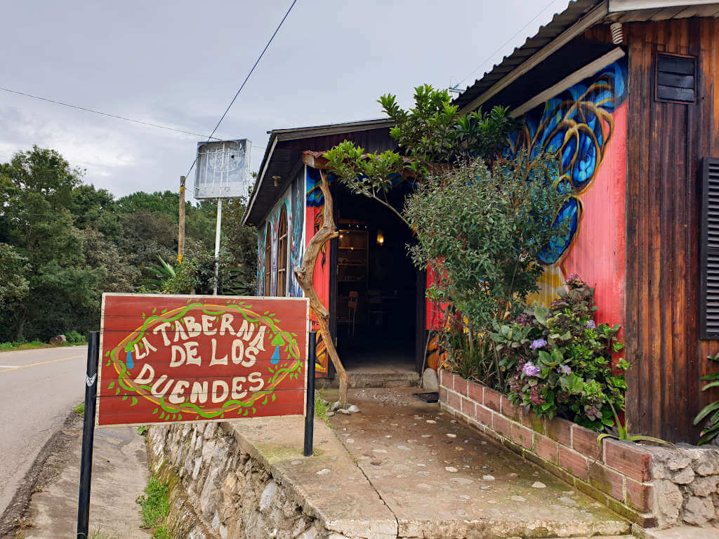 The entrance to La Taberna de los Duendes, one of the top-rated restaurants around. 