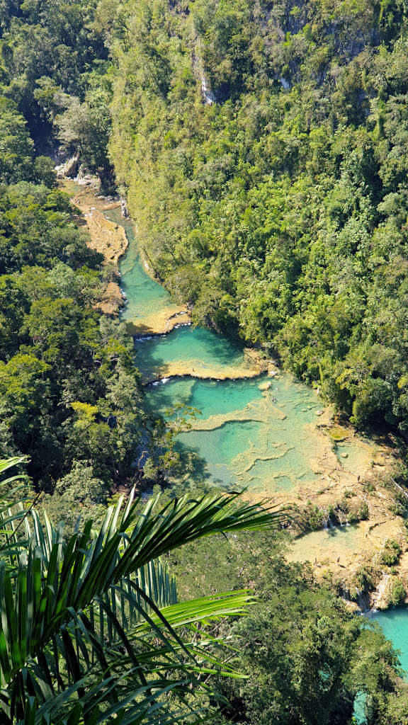 The brightly coloured pools of Semuc Champey