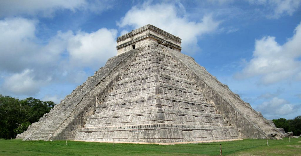 After you make the trip from Holbox to Chichen Itza, you'll get to see this famous world wonder pyramid temple in person. The stepped sides point perfectly to match a compass