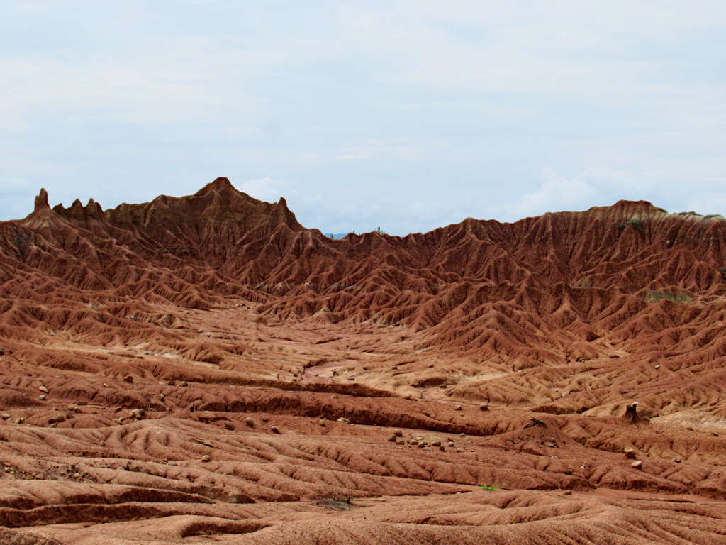 The Red Desert is famous for it's striking and vivid landscapes, deep red and orange colours seen in the soil formations