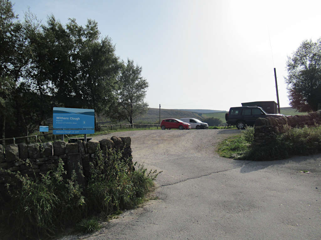 Withens Clough Car Park, located about 300 metres from the reservoir