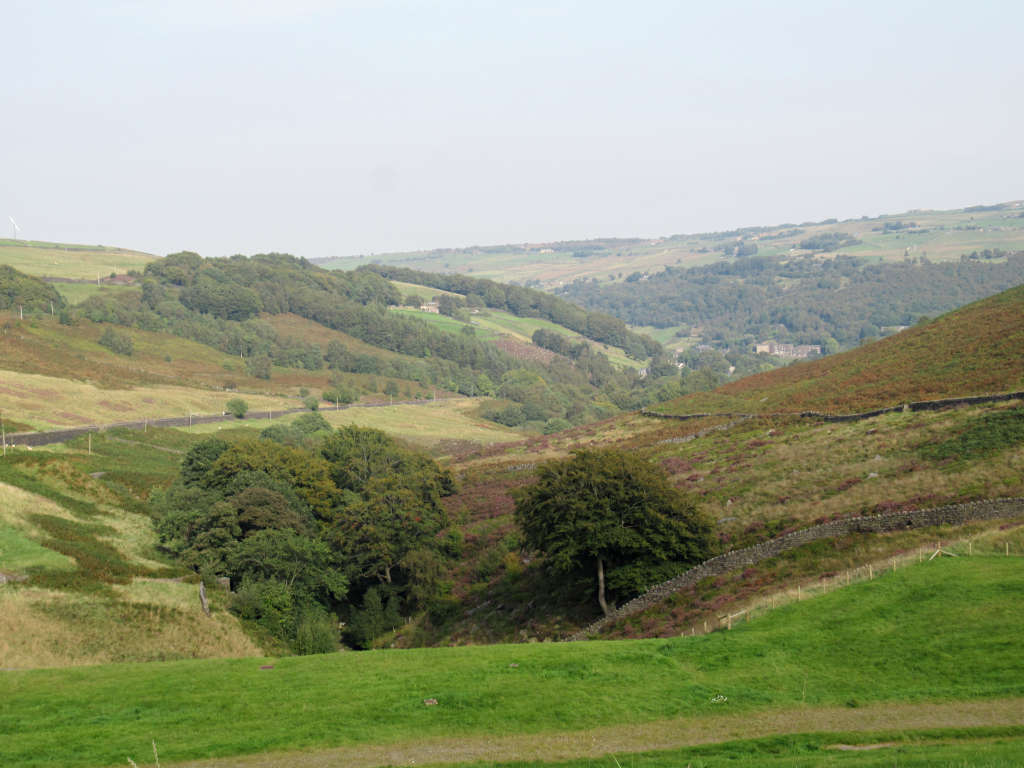 Views over the hills of the West Yorkshire countryside